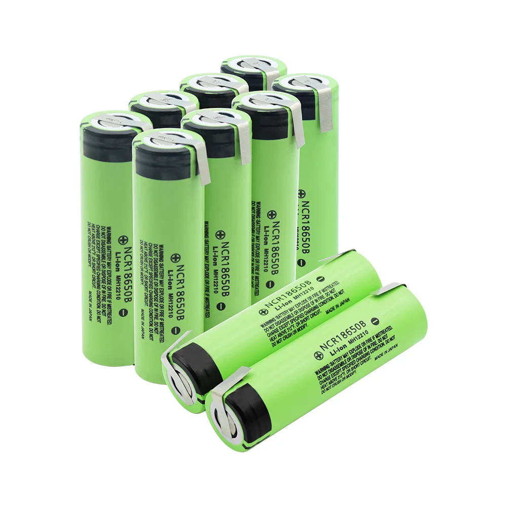 1/2/4/6/8/10 шт. 3,7 V Перезаряжаемые 18650 Батарея NCR 18650B 3,7 V 3400 Mah 18650 литий-ионный аккумулятор для батареи с 2 вкладки