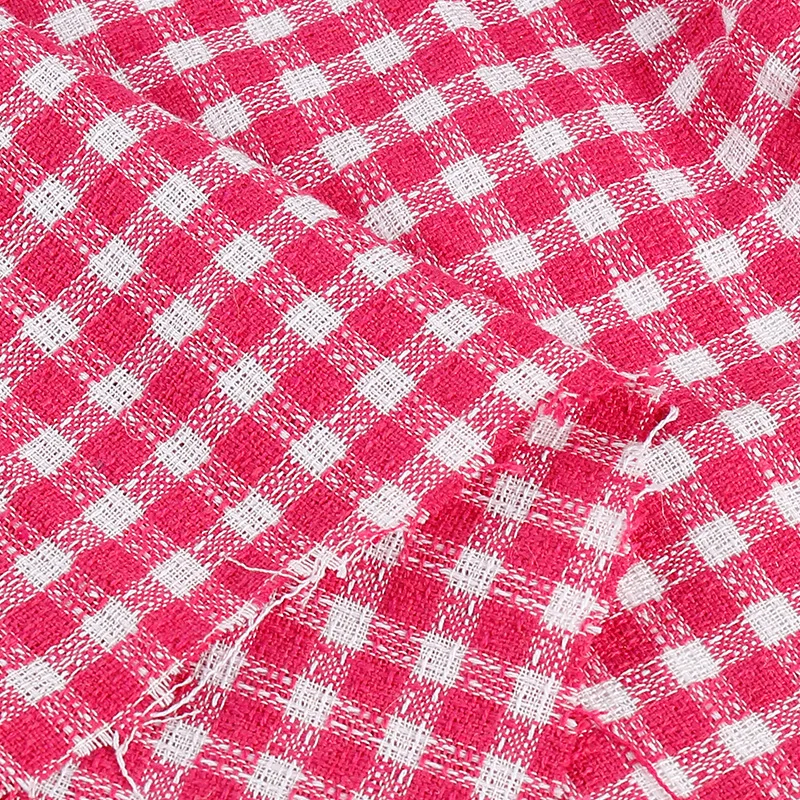 50x150cm Polyester-cotton Linen Fabric Jacquard Check Lattice DIY Material For Bag Home Deco WZ02 | Дом и сад