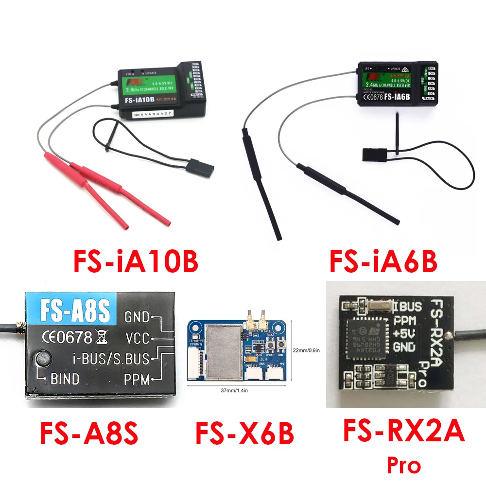 Приемник Flysky FS iA6B iA10B X6B Pro 2 4G совместимый с ресивером A8S i6S i6X i10 RC|Детали и