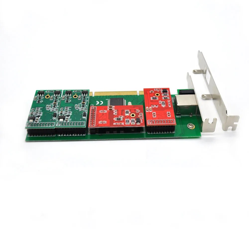 Новая TDM410P 2U Asterisk PCI карта 4 FXS/FXO аналоговая Голосовая телефонная карта Asterisk/Trixbox/Elastix/Freeswitch IP PBX