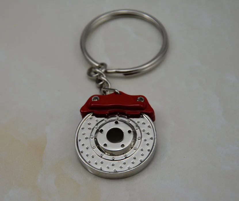 

TOYIKIE 10X Disc Brake Model Keychain Creative Fashion Hot Sale Auto Part Accessories Car Keyring Key Chain Ring Holder Keyfob