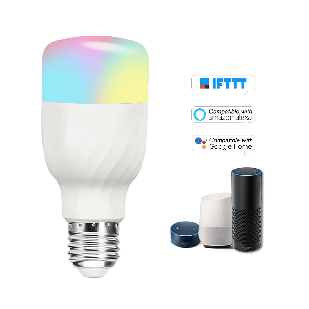 

Smart WIFI LED Bulb Dimmable Light LED Bulb Phone Remote Control Compatible with Alexa Google Home Voice Control Light Bulb