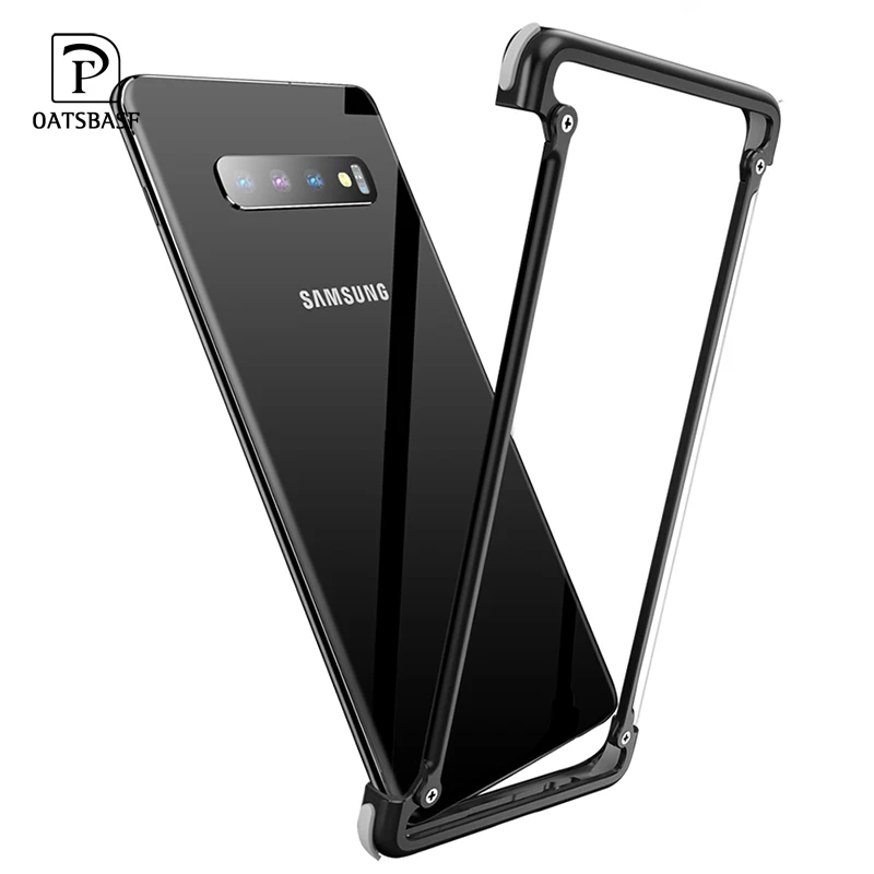 Металлический Чехол подушка безопасности OATSBASF для samsung Galaxy S10 чехол бампер