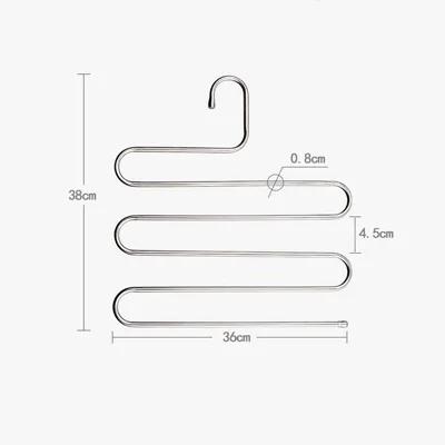 5 уровневая вешалка для брюк из нержавеющей стали одежды шкаф хранения Бытовые