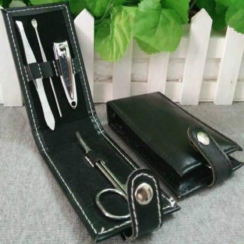 4 In 1 Kit Stainless Steel Nail Clippers Manicure Set Tools Sets PVC And High Carbon Colors | Красота и здоровье