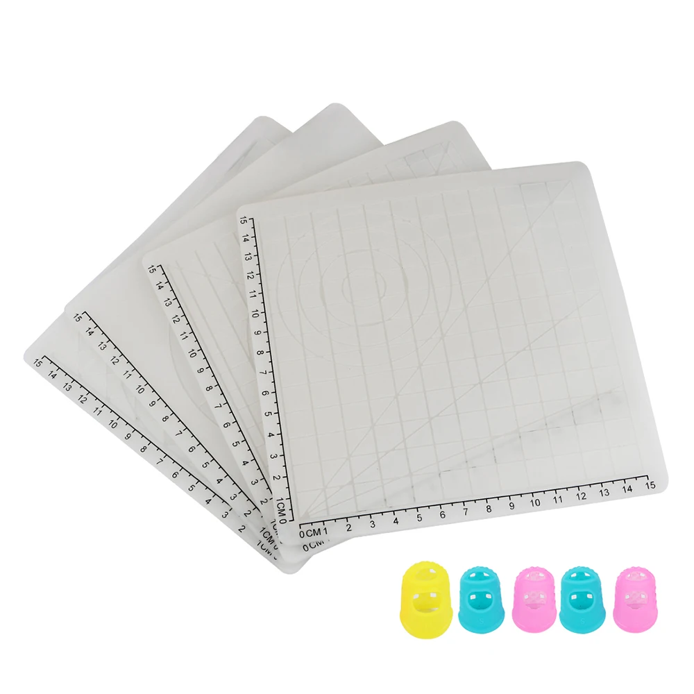 4 шт 3D печать ручка дизайн коврик силиконовые шаблоны копирования ручки