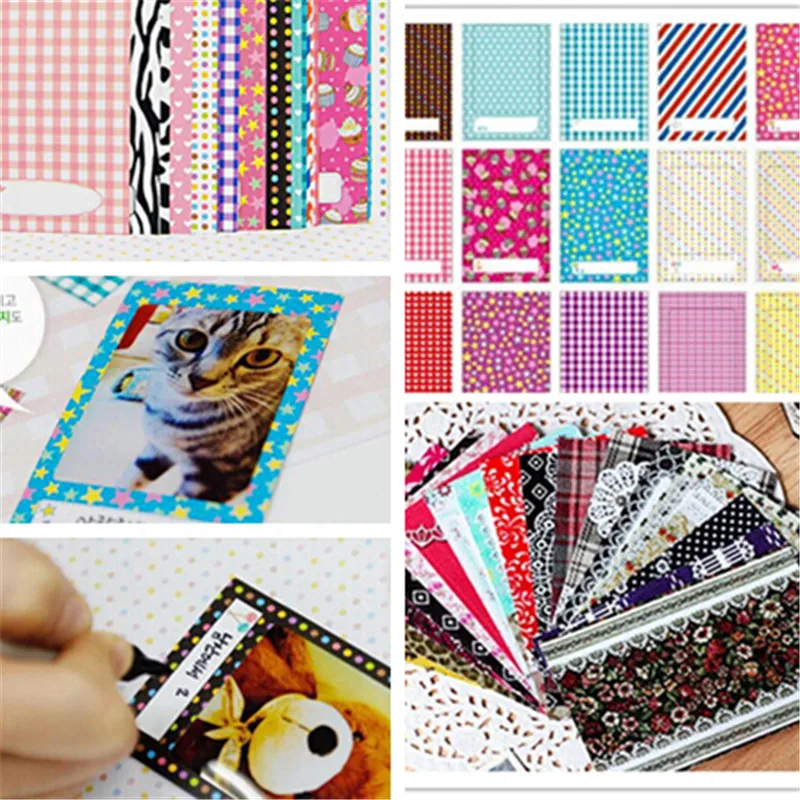 20pcs/set New Cute Polaroid Films Photo Cute Diary Stickers  For FujiFilm Instax Mini Instant 8 7S 25 50S