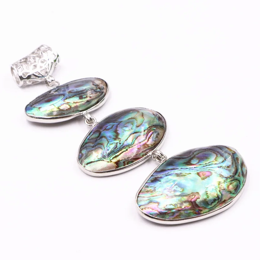 Натуральный Новозеландский кулон Abalone Paua Abalones Перламутровые Бусины в виде