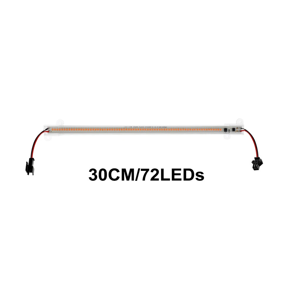 8W 72LED 30cm Светодиодный светильник для выращивания AC220V 8 Вт Высокая световая эффективность полный спектр светодиодный светильник для выращивания растений 50 см/30 см 72 светодиодный 5 шт./лот - Испускаемый цвет: 8W 72LED 30cm
