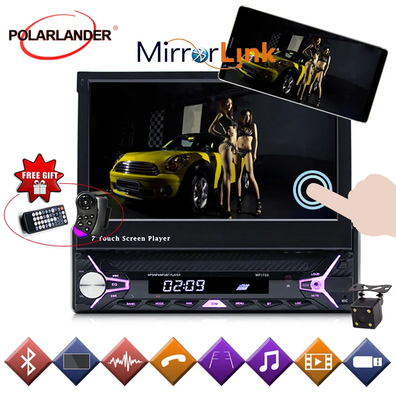 Авторадио радио Кассетный проигрыватель Bluetooth ручной сенсорный экран