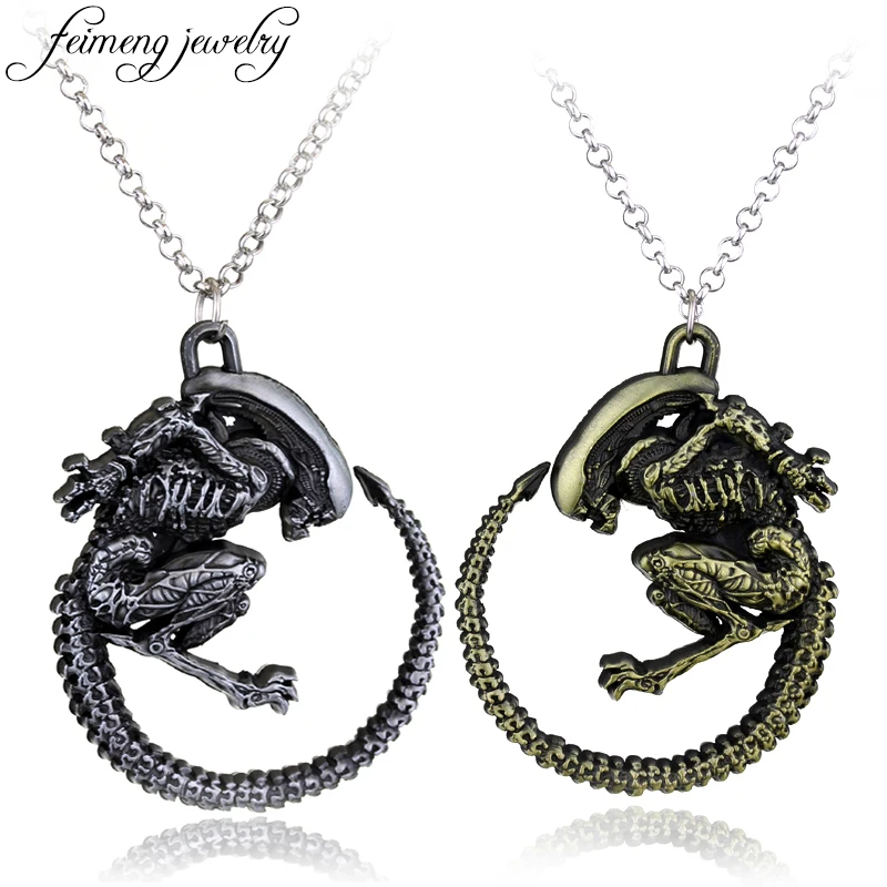 Ожерелье с подвеской воин инопланетянин|fashion necklace|necklace fashionalien necklace |