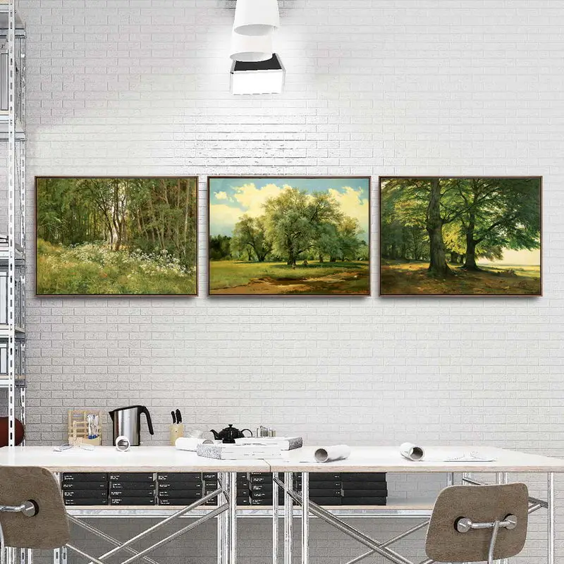 Home Decoration Print Canvas Art Wall Pictures for Living Room Poster Printings Paintingsn Russian Ivan I. Shishkin | Дом и сад