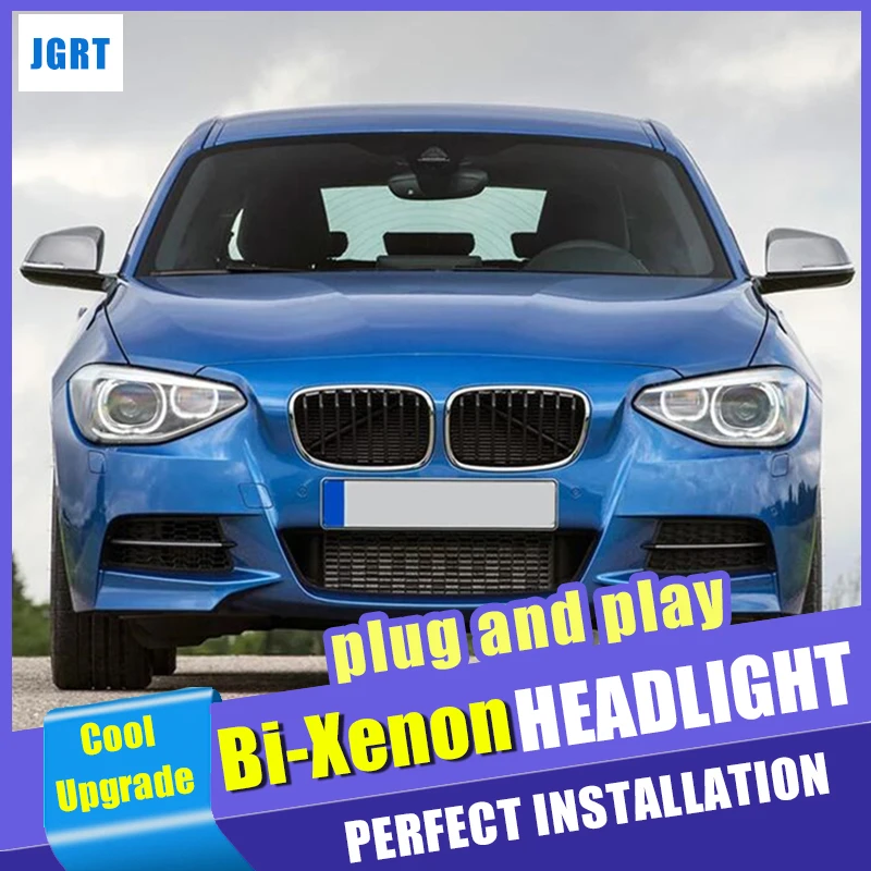 Передние фары автомобильный Стайлинг для BMW 1 серии F20 2012-2015 двухлучевая линза