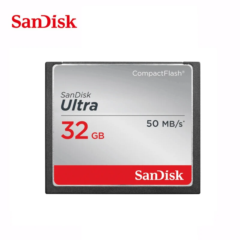100% Оригинал SanDisk Fit Ultra CF карта в карты памяти CompactFlash card 50 МБ/с. 32 ГБ 16 8 поддержка
