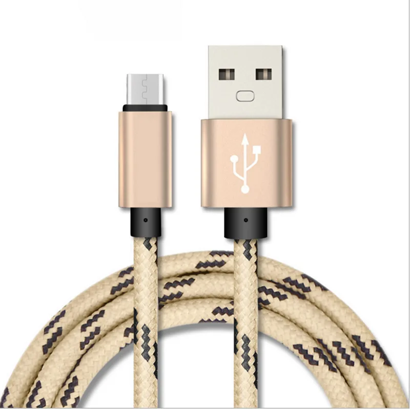25 см 1 м 1,5 м 2 м 3 м кабель зарядного устройства микро-usb для samsung Xiaomi huawei LG нейлон Быстрая зарядка и синхронизация данных Android происхождения длинный провод - Цвет: Золотой