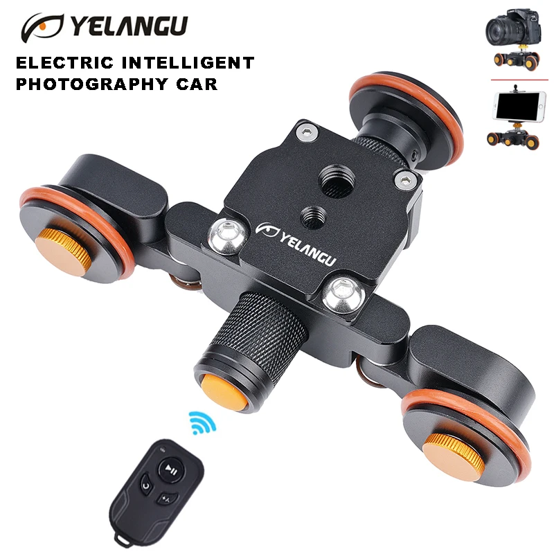 YELANGU L4X мини камера моторизованный Электрический слайдер тележка для Nikon Canon