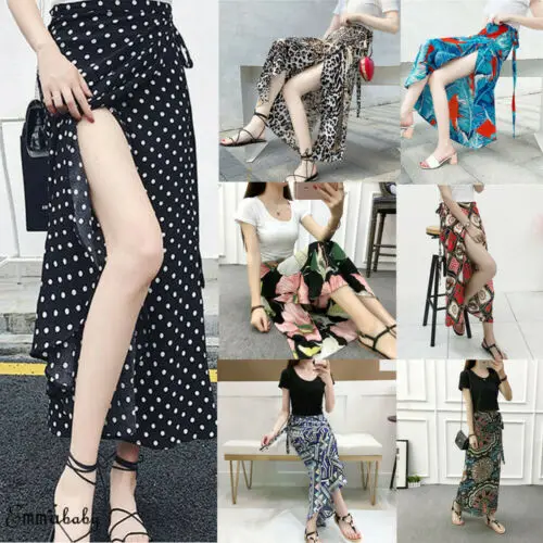 Стильный Лидер продаж Для женщин летние Высокая Талия Цветочные оставьте в