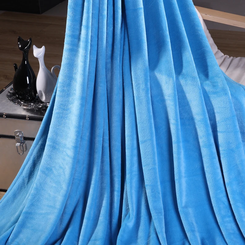 Синий и однотонный модный домашний текстиль одеяла рождественский подарок