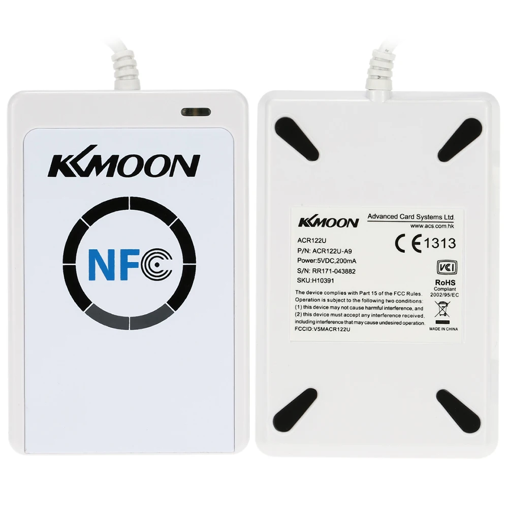 NFC ACR122U RFID Бесконтактный смарт-ридер и писатель/USB SDK 5 шт. Mifare IC карта памяти/тег
