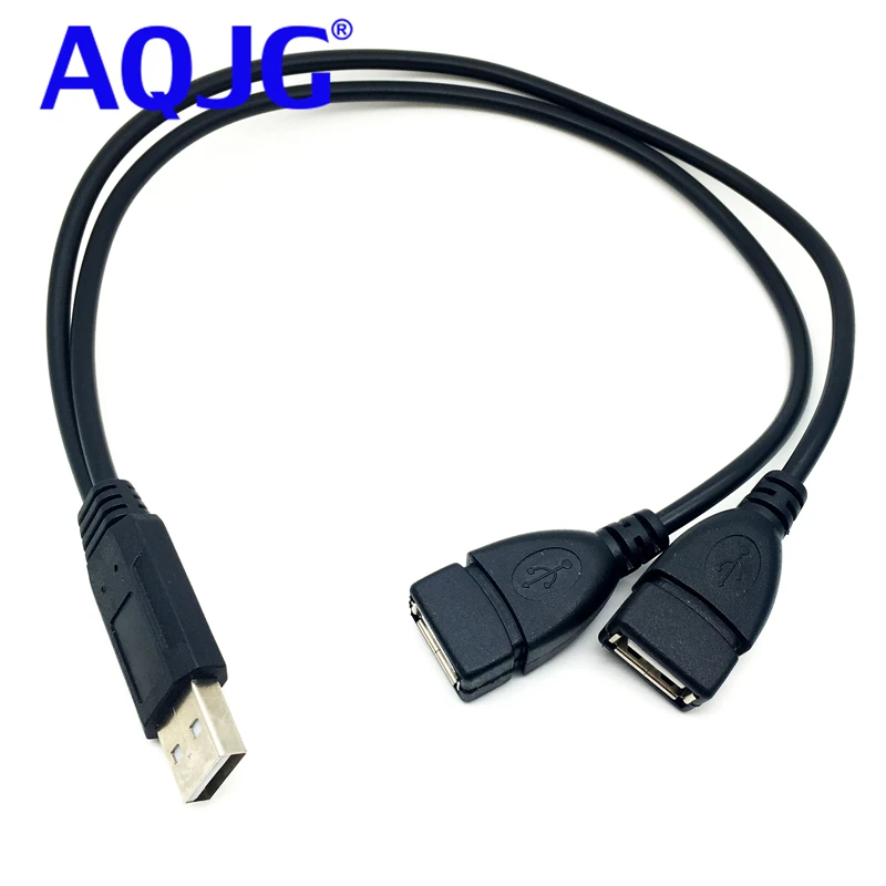 

USB 2,0 штекер к 2 двойным USB гнездовой разъем Y разветвитель Кабельный адаптер
