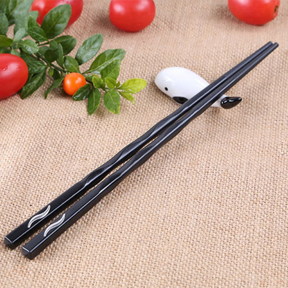 1 пара японские палочки для еды из сплава Нескользящие суши китайские подарочные