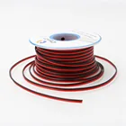 CBAZY 26AWG 2-контактный, красный, черный провод Hardwire 26ga, кабель-удлинитель, 2-проводной, 300 В, 15 метров49,2 фута