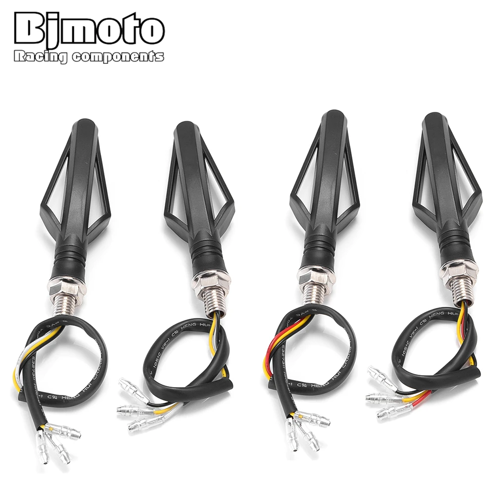BJMOTO светодиодный указатель поворота мотоцикл индикатор мигалка хвост