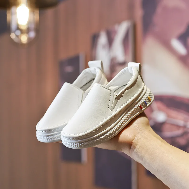AFDSWG PU sneakers children white shoes for black boys pink girls running sport kids | Детская одежда и обувь