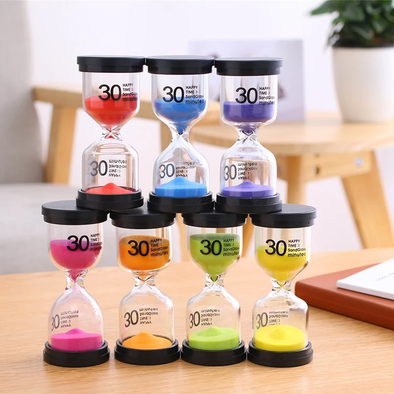 

1/3/5/10/30mintues plastic hourglass Colorful sand hourglass toothbrush timer shower timer gift for kids birthday present