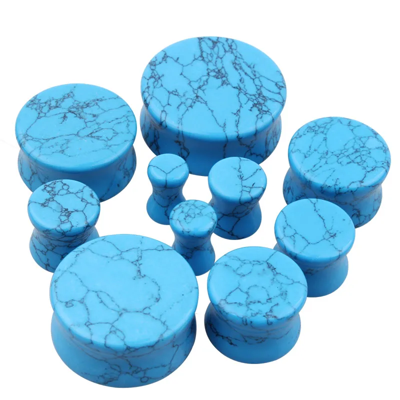 2 шт. каменные беруши тоннели для пирсинга измерительные расширители ушей