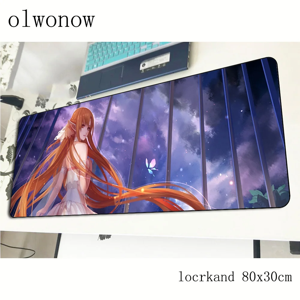 Игровой коврик для мыши Sword Art Online геймер Новое поступление 800x300x3 мм игровой аниме
