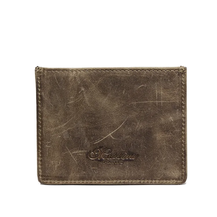 Мужской винтажный кожаный кошелек MS K837 деловой Повседневный держатель для