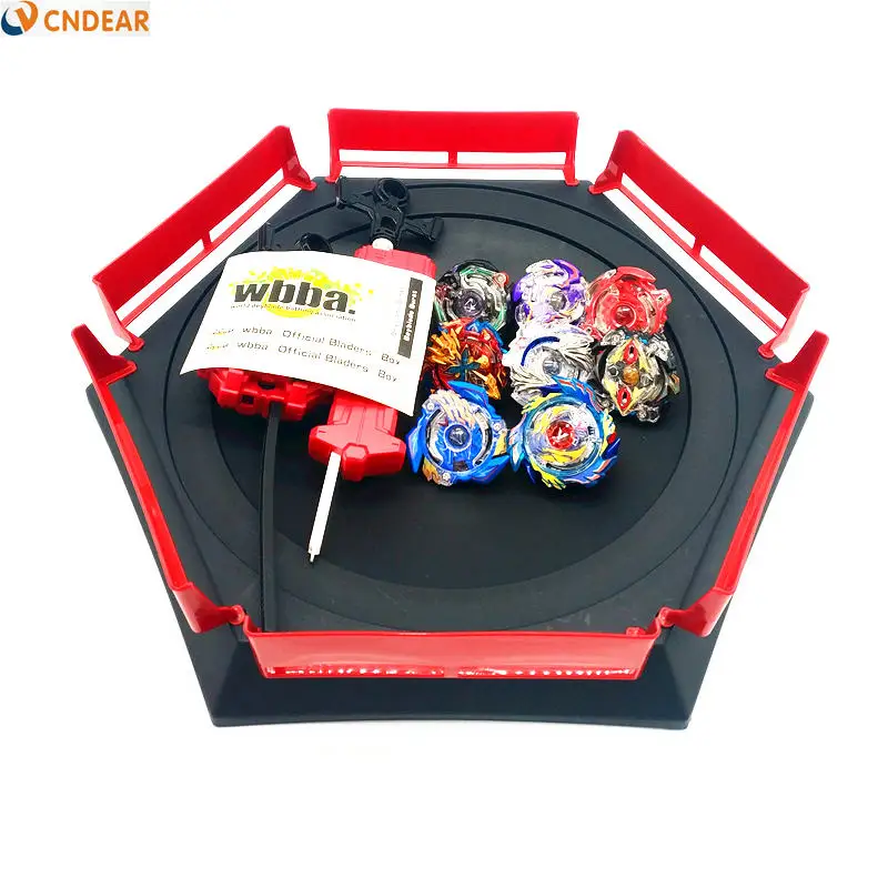 Beyblade Burst игрушки с пусковым устройством стартер и арена игрушка Металл Fusion Бог спиннинг Топ bayblade Blade лезвия игрушки - Цвет: 8pcsArena001