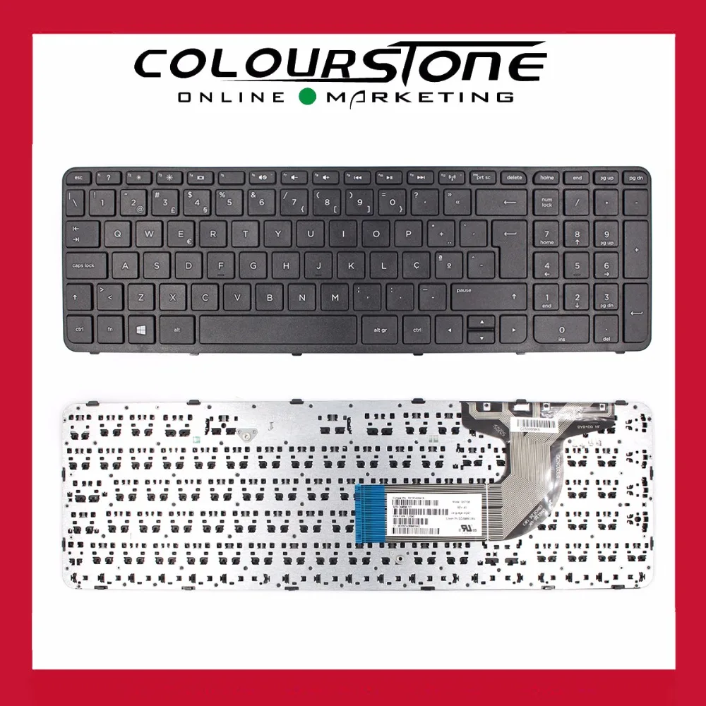 

Free shipping PO Laptop keyboard for hp 15T 15-N 15-E 15-E000 15-N100 15-e087SR With Black frame Portugal keyboard