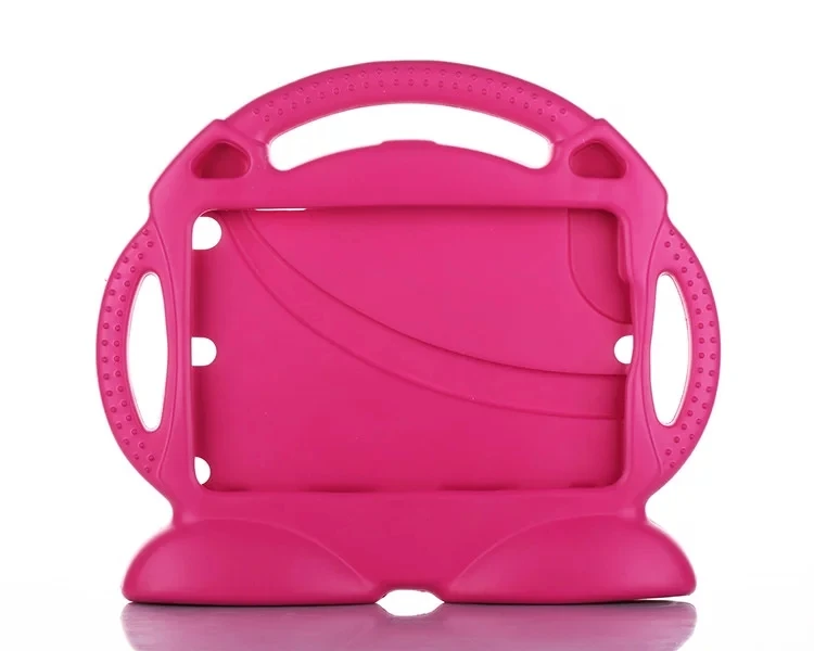 rose red Детский мультяшный милый чехол для ipad mini 1 2 3 4 7,9 дюймов 3D Поезд настольная подставка чехол для ipad mini 1234 дети силиконовая оболочка+ ручка - Цвет: rose red