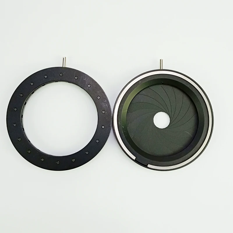 1pc 2.5-42mm Adjustable Zoom Iris Diaphragm Aperture Condenser for Digital Camera Microscope Concentrator with 18pcs Blades | Инструменты