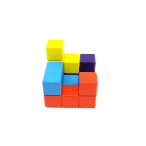 GEEK KING 3D Tetris деревянные строительные блоки волшебный куб образовательный
