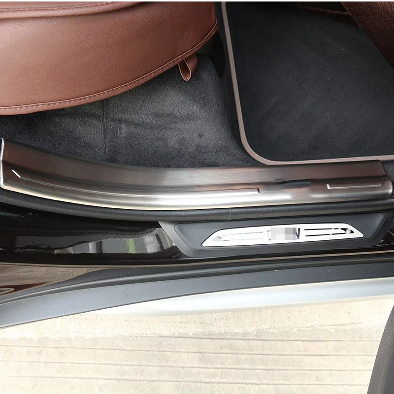 4 шт./компл. порог из нержавеющей стали для BMW X1 F48 2016 2019 автомобильные аксессуары и