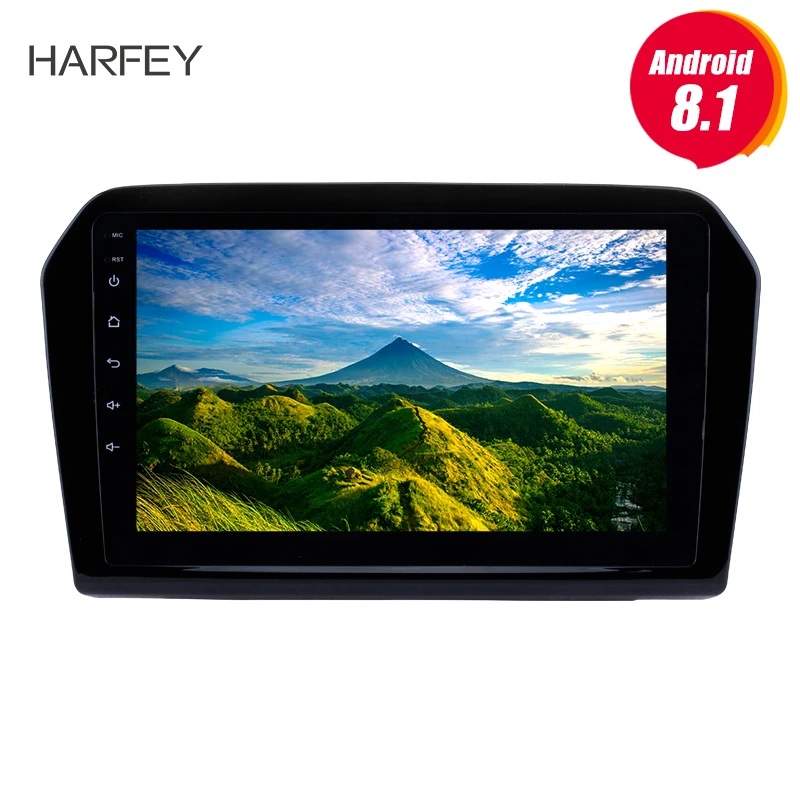 Автомобильный мультимедийный плеер Harfey 9 дюймов на Android 8 1 с GPS Навигатором Bluetooth