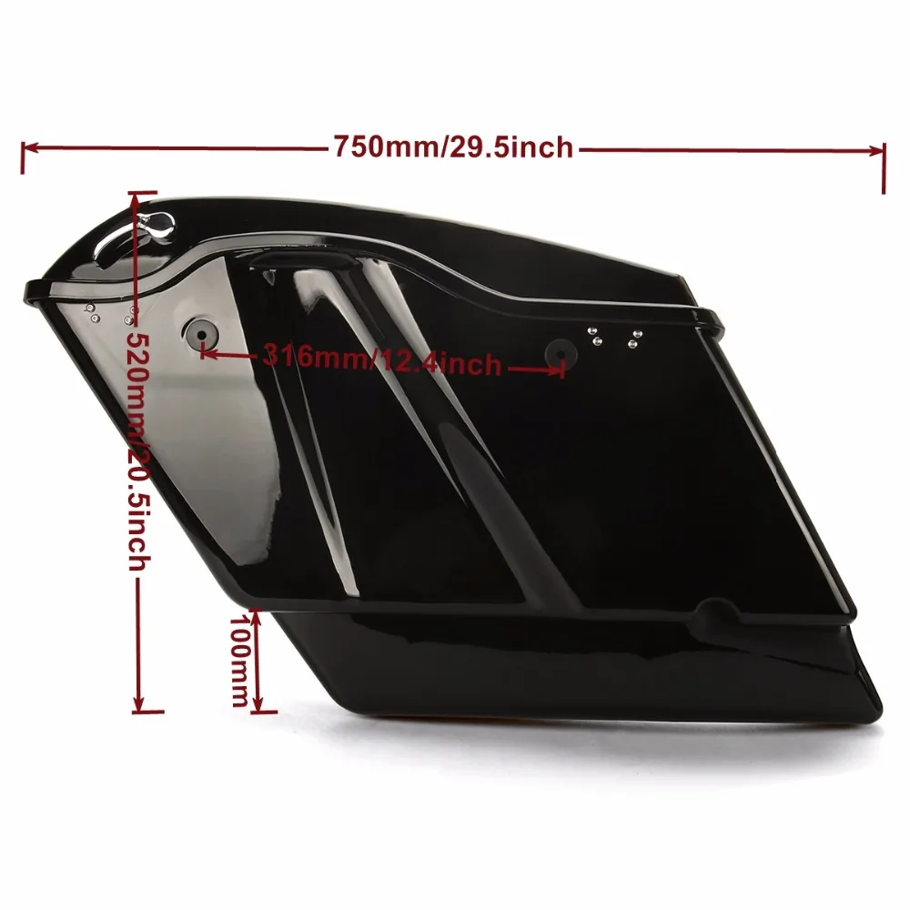 5 &quotудлиненные растягивающиеся седельные сумки с ключами для Harley road glide FLHTCU