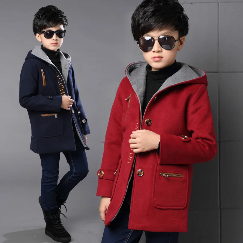 2018 Рождество для маленьких мальчиков осень зима теплая верхняя одежда с