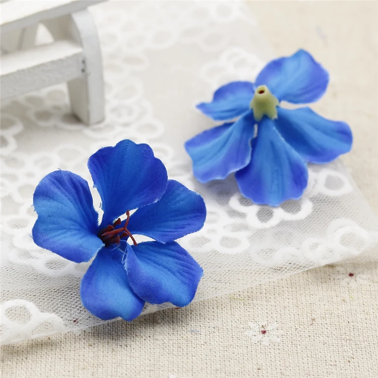 50 шт./лот Весенняя шелковая Орхидея с градиентом 4 5 см искусственные цветы для