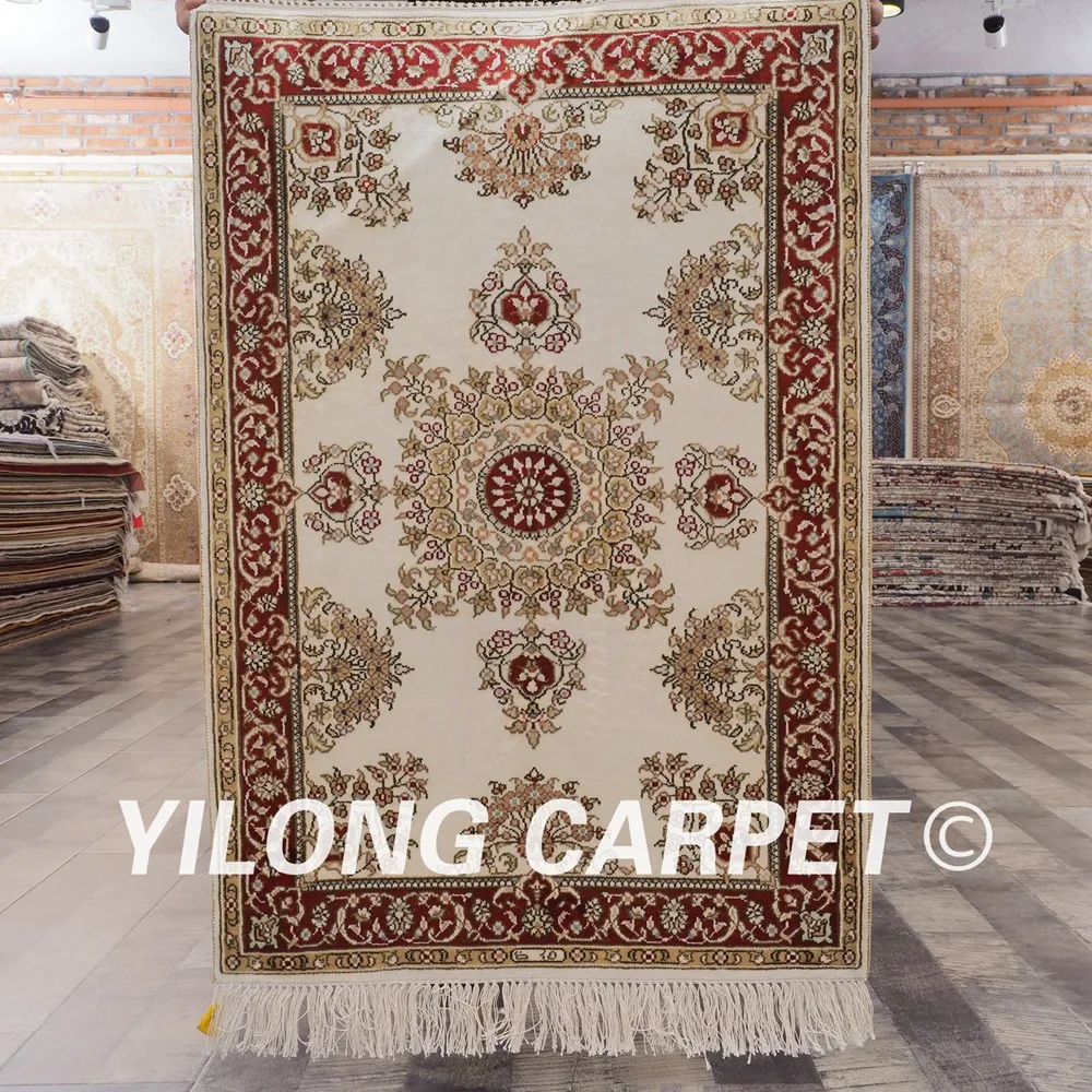 YILONG 2 'x 3' турецкий чистый Шелковый ковер ручной работы изысканная восточная