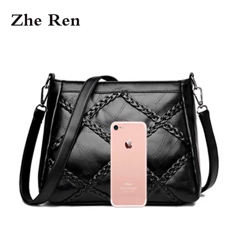Модные Винтажные кожаные кос одного плеча сумки тренд с crossbody сумка кожаная Сумки