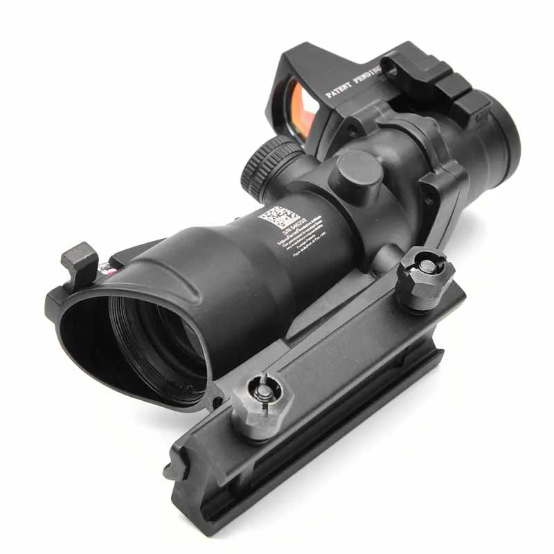 Trijicon Acog 4x32 оптический прицел красный Cahevron сетка волокно зеленый освещенный с Rmr