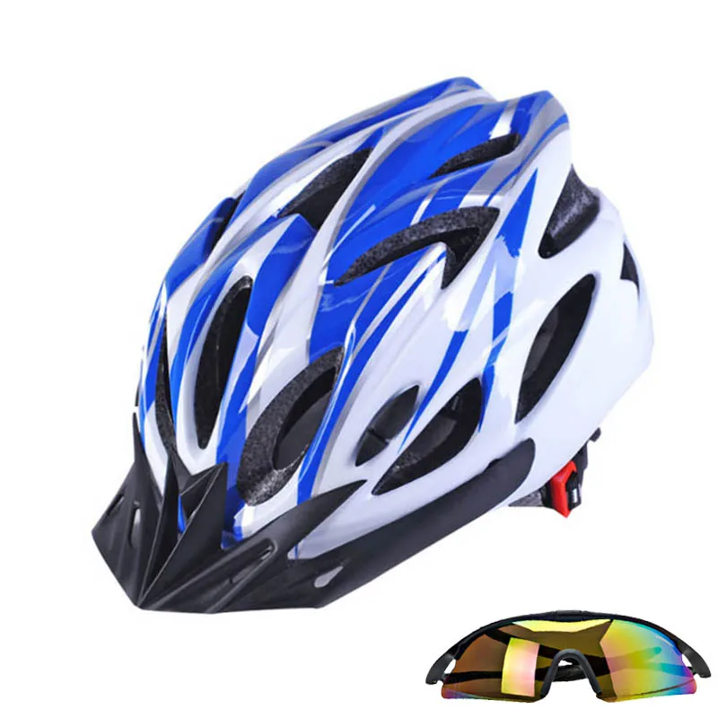 Set E type Велосипедные очки велосипедный шлем мотоциклетные очки мото горный Mtb спортивные шлемы защитный шлем для мужчин и женщин - Цвет: Set E type