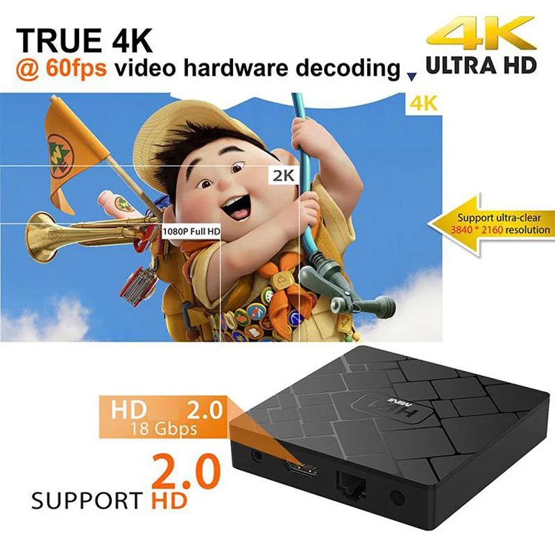 HK1 Мини Android 8 1 Смарт ТВ коробка RK3229 2G DDR3 16G EMMC ROM Декодер каналов кабельного