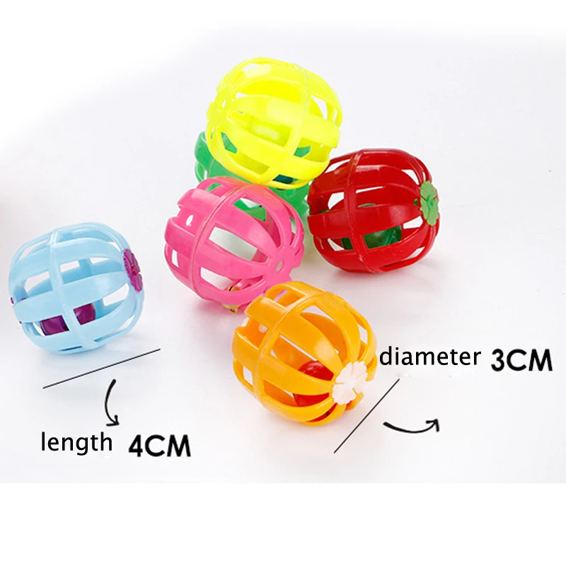Мяч для котов с кольцом колокольчиком пластиковые погремушки котят игрушки
