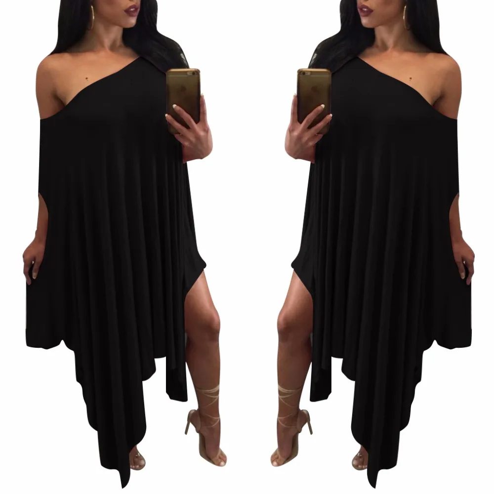 2017 Для женщин летнее платье Асимметричный Платья для Плиссированные Свободные с