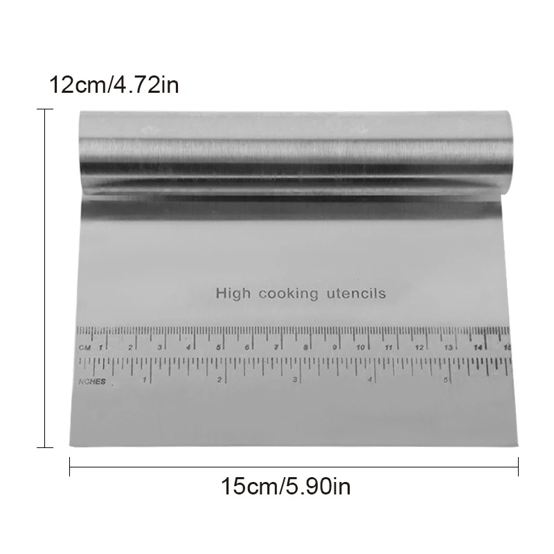 Нержавеющая сталь Торт Помадка тесто для пиццы скребок с чешуей резак выпечки